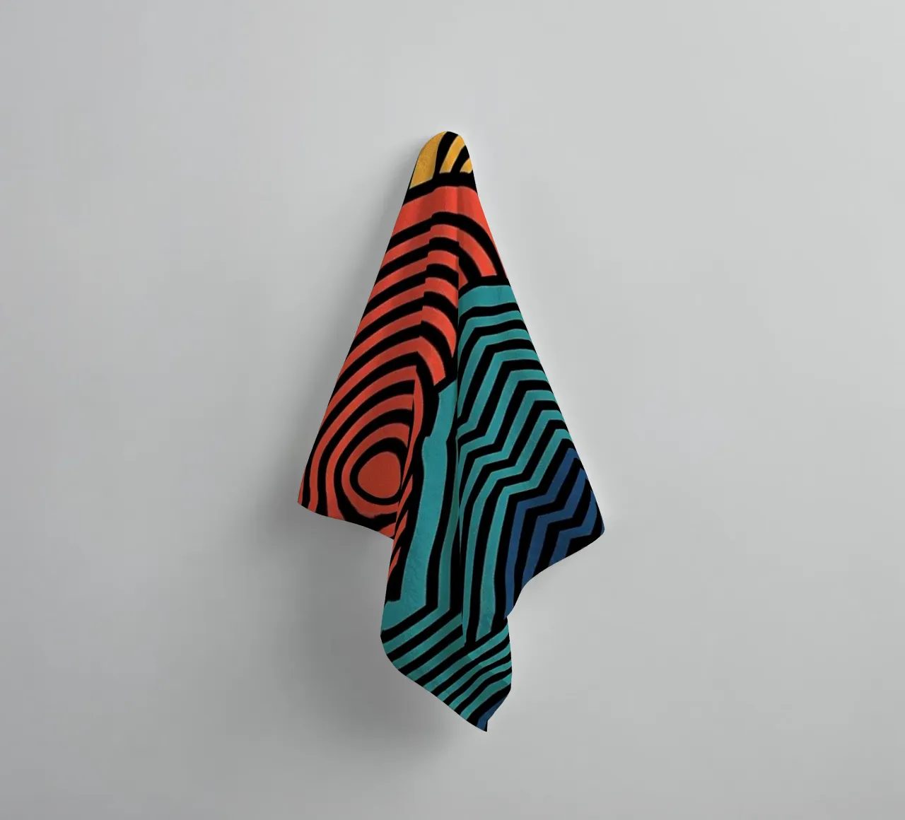 Nature pattern towel by James M Coyle