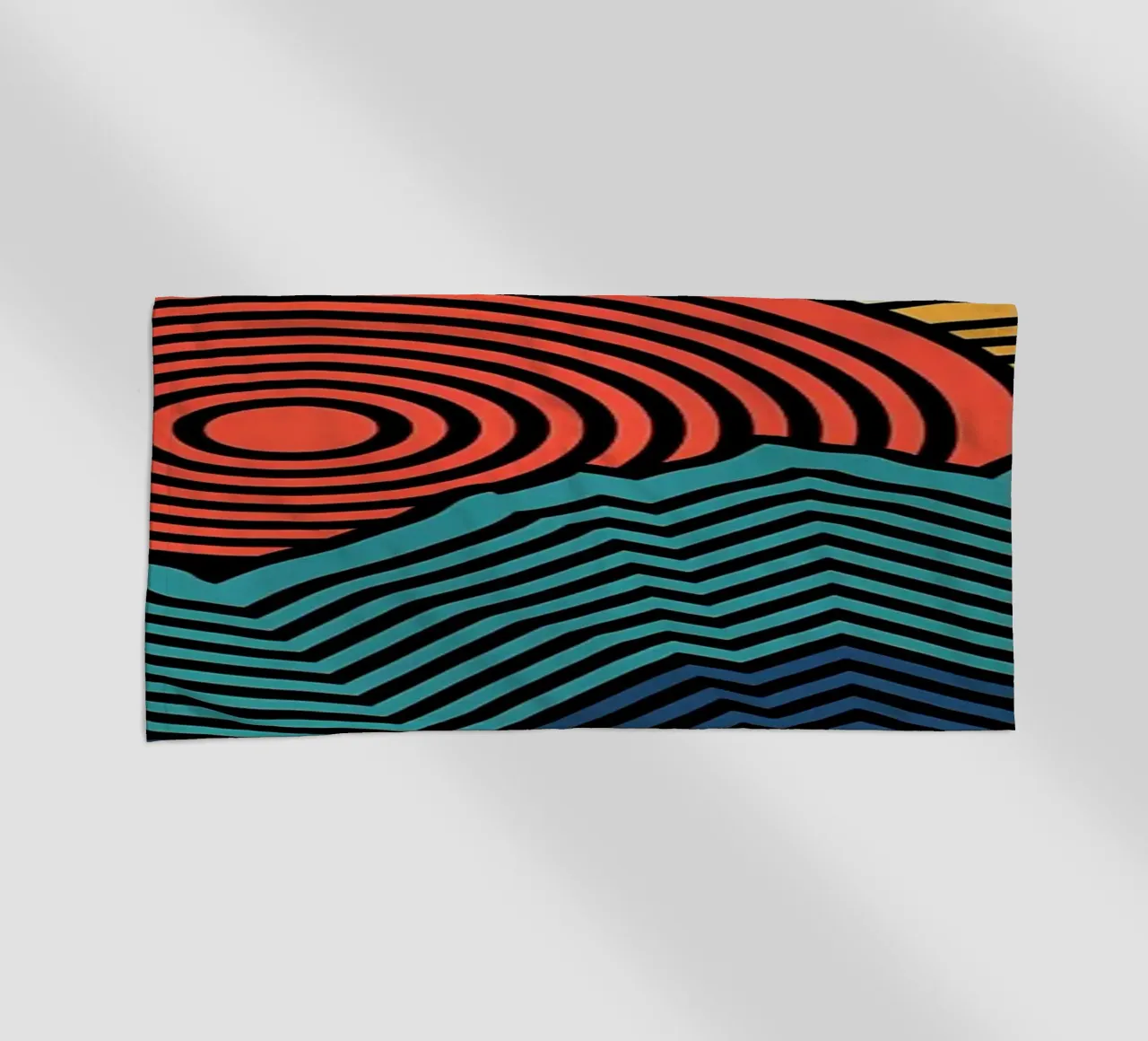 Natuurpatroon strandhanddoek van James M Coyle