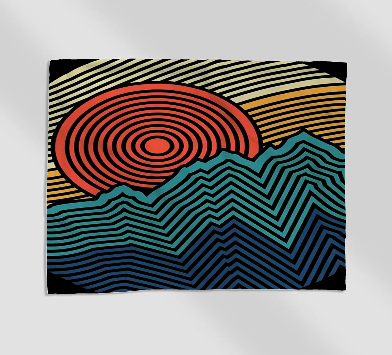 Natuurpatroon strandhanddoek van James M Coyle