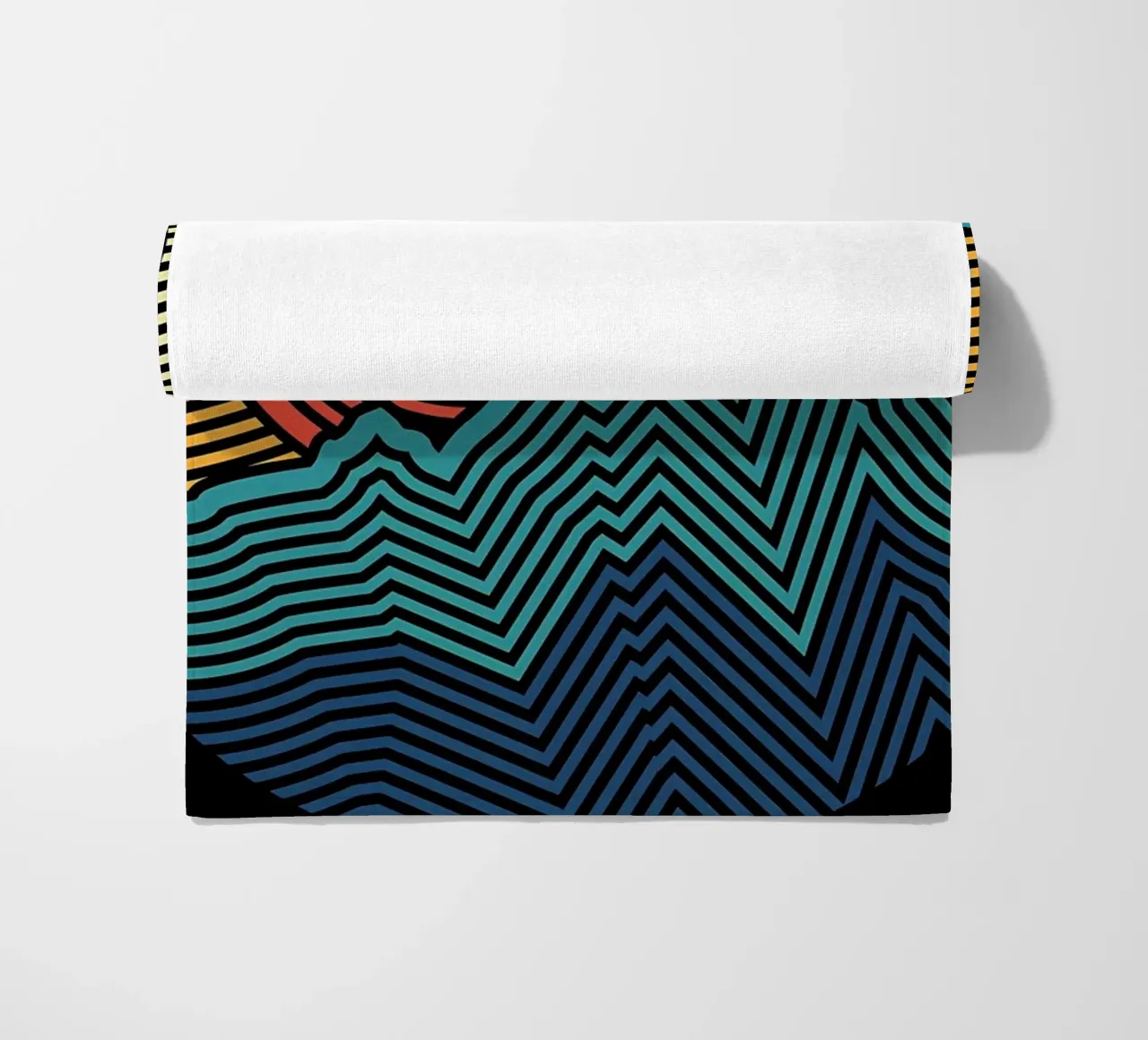 Natuurpatroon strandhanddoek van James M Coyle