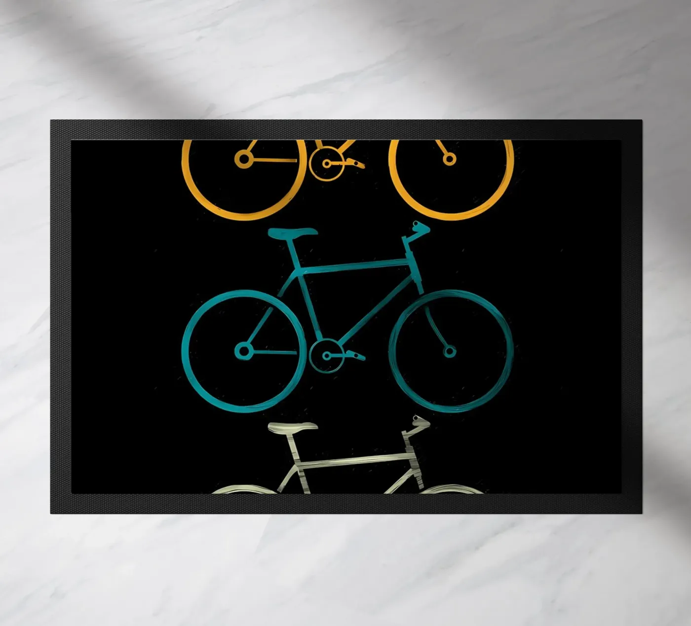 fietsen deurmat van Albert S Jacob