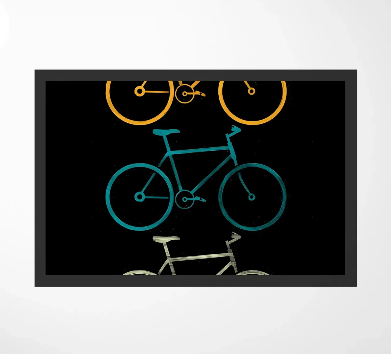 bikes doormat by Albert S Jacob