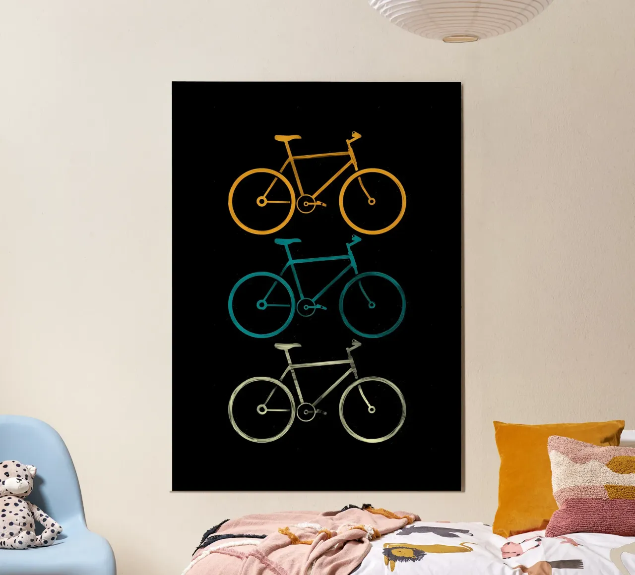 bikes poster by Albert S Jacob