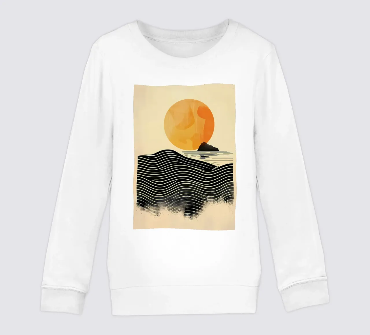 Sunset Waves kids sweatshirt by James M Coyle