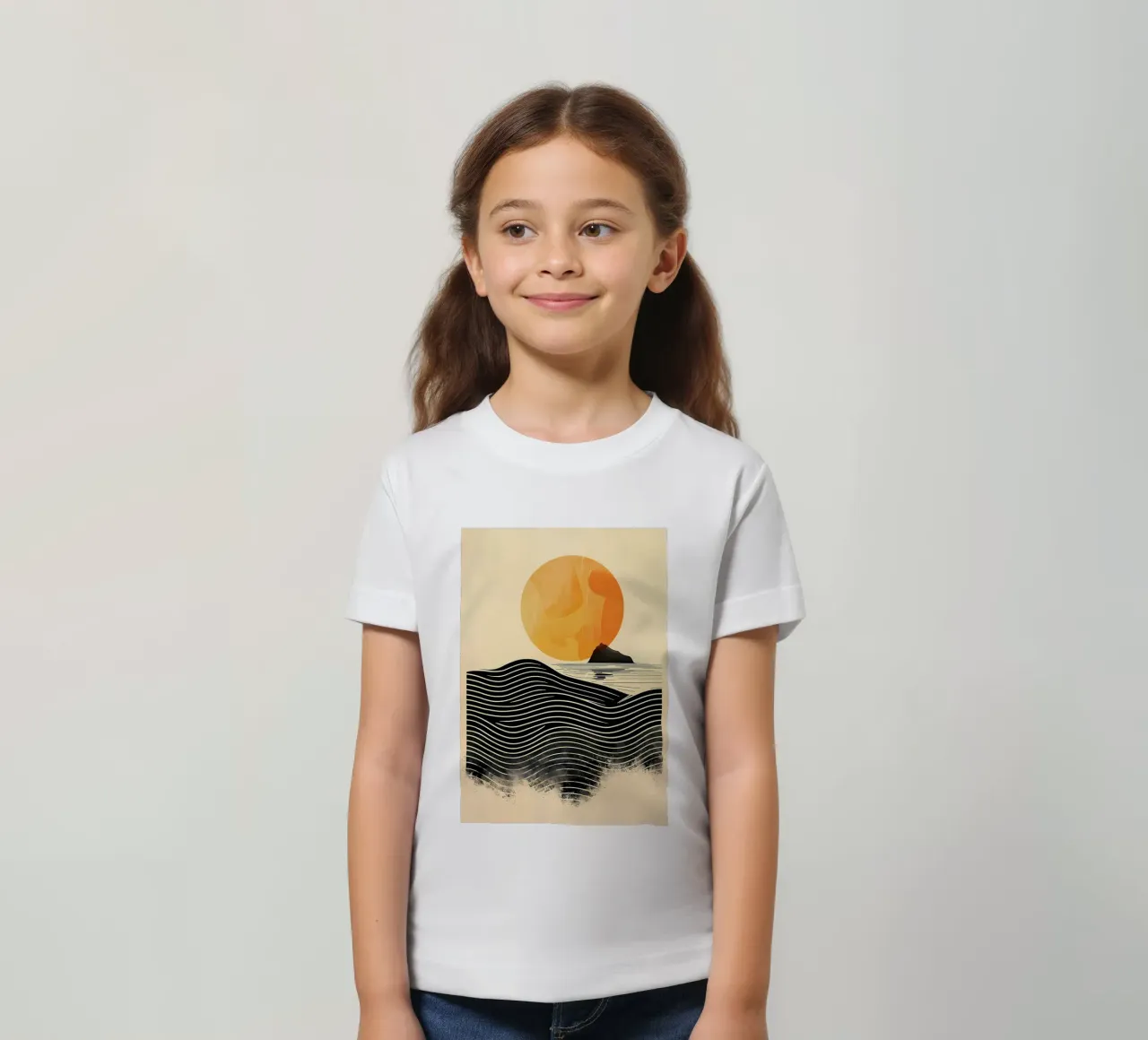 Onde del tramonto t-shirt bambini da James M Coyle