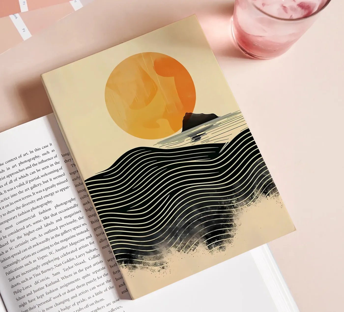 Sunset Waves notebook by James M Coyle