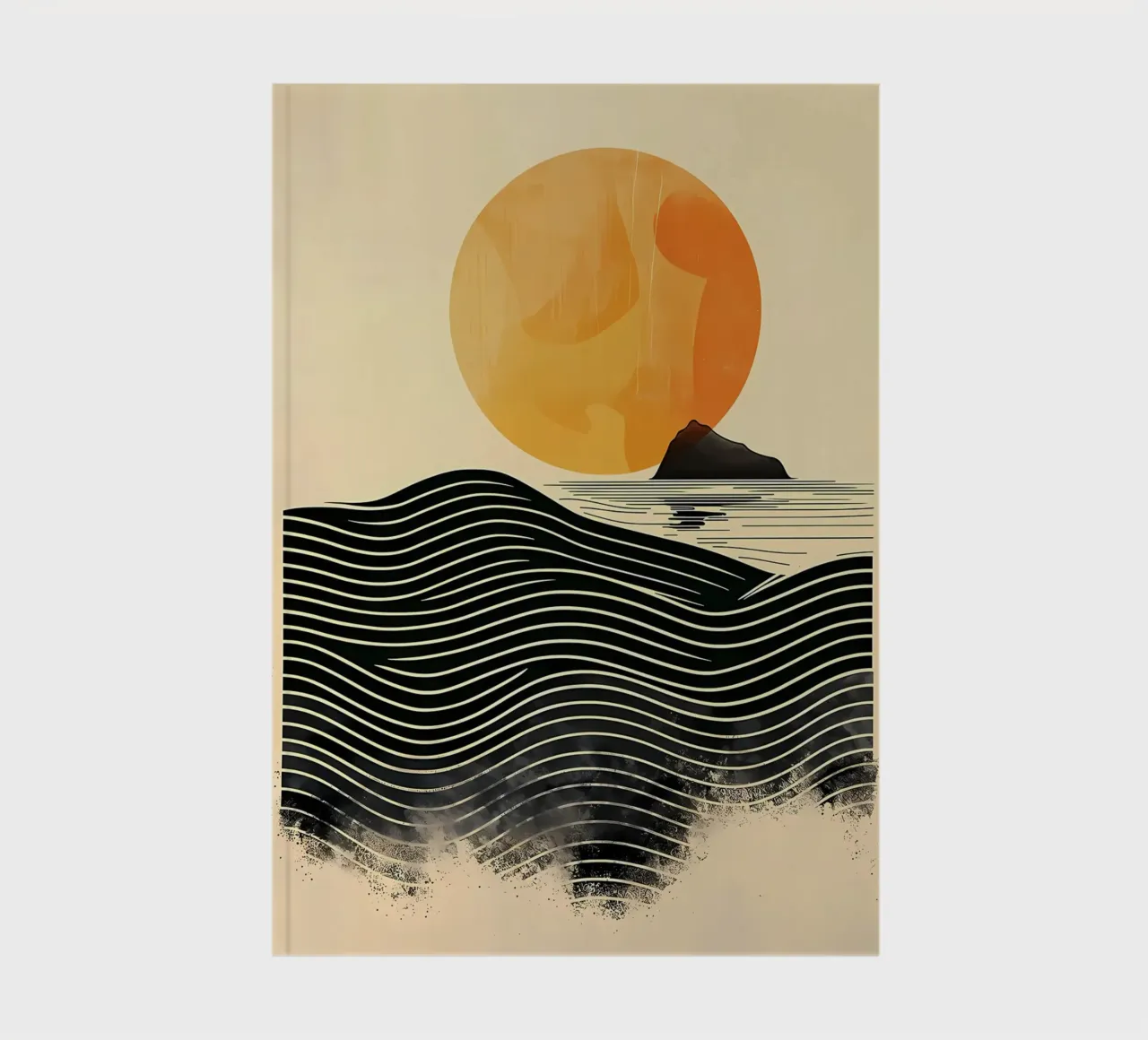 Sunset Waves notebook by James M Coyle