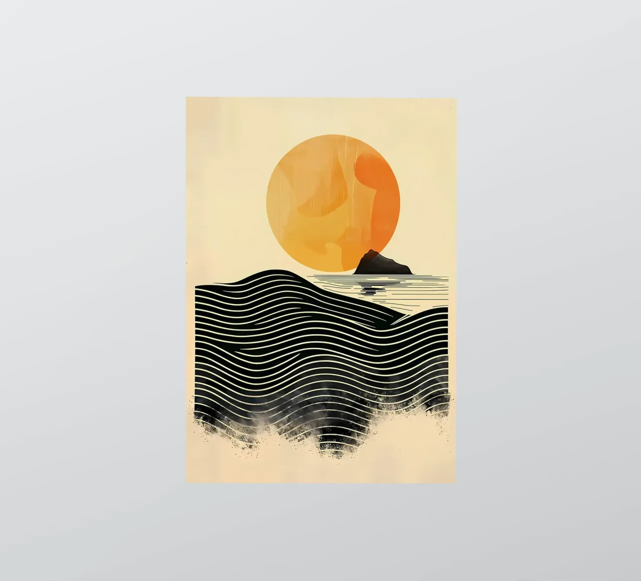 Sunset Waves sticker by James M Coyle