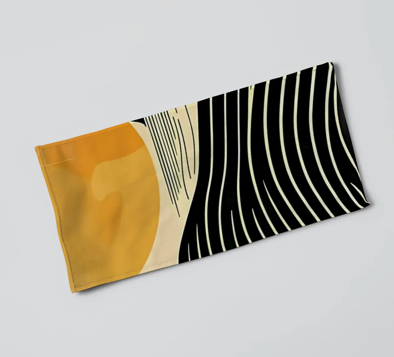 Sunset Waves towel by James M Coyle