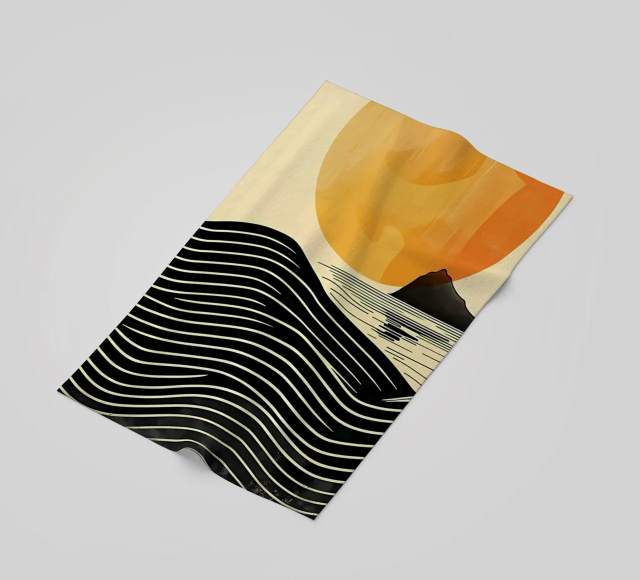 Sunset Waves beach towel by James M Coyle