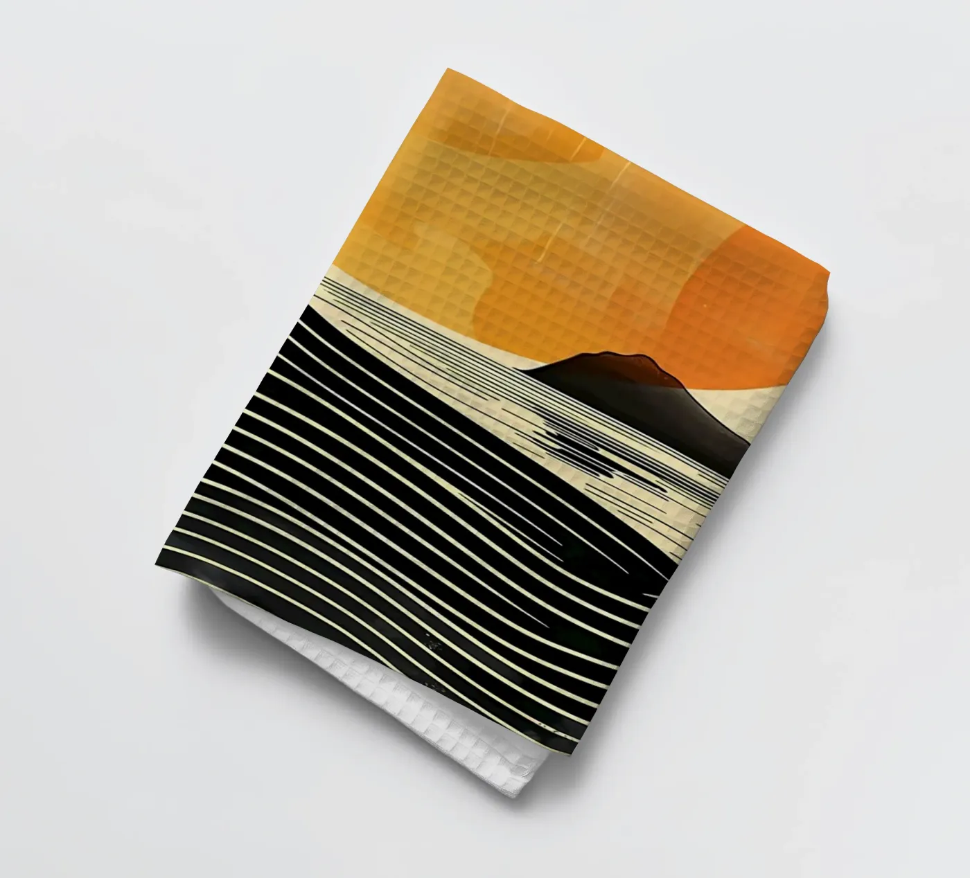 Vagues du coucher du soleil torchon de James M Coyle