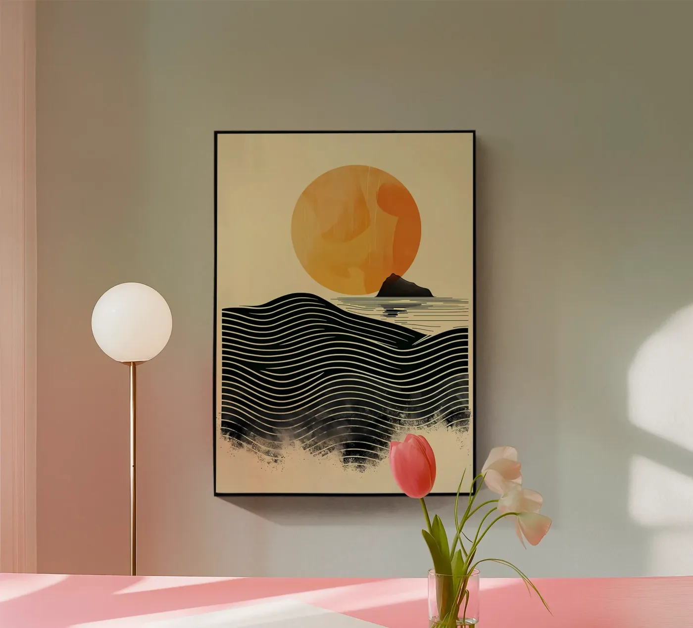 Sonnenuntergangswellen Acryl-Glas von James M Coyle