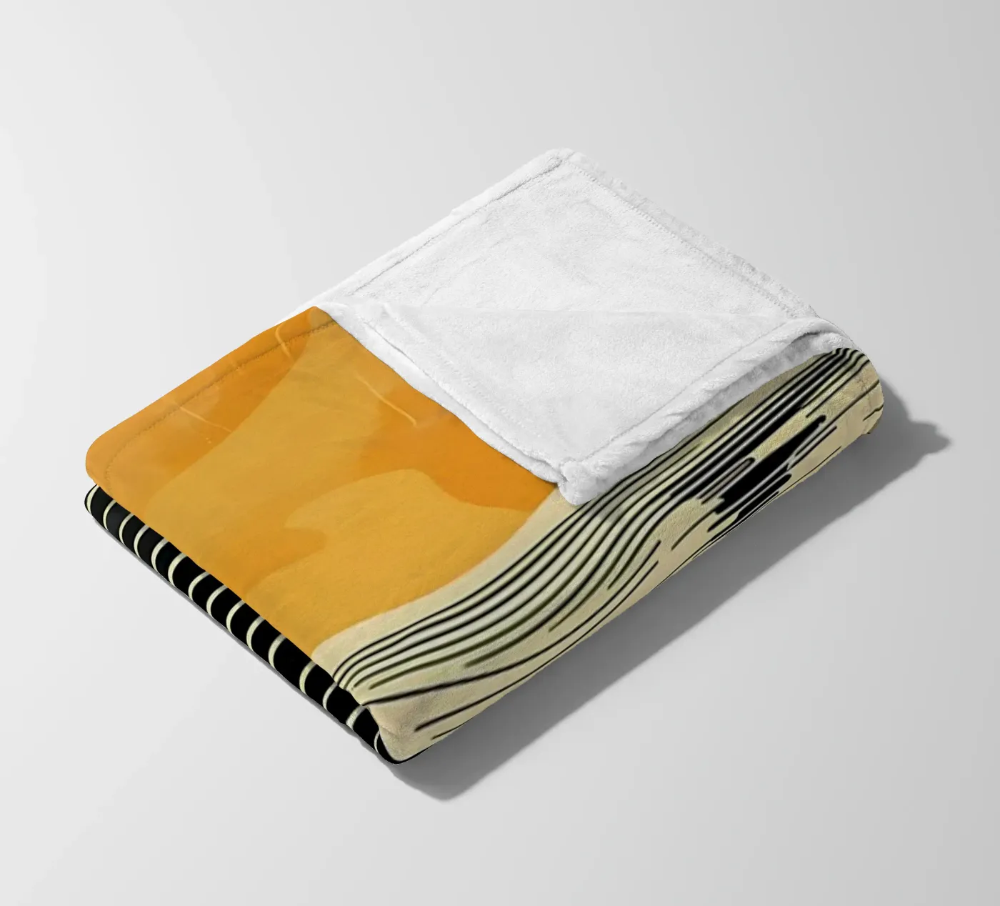 Sunset Waves fleece blanket by James M Coyle