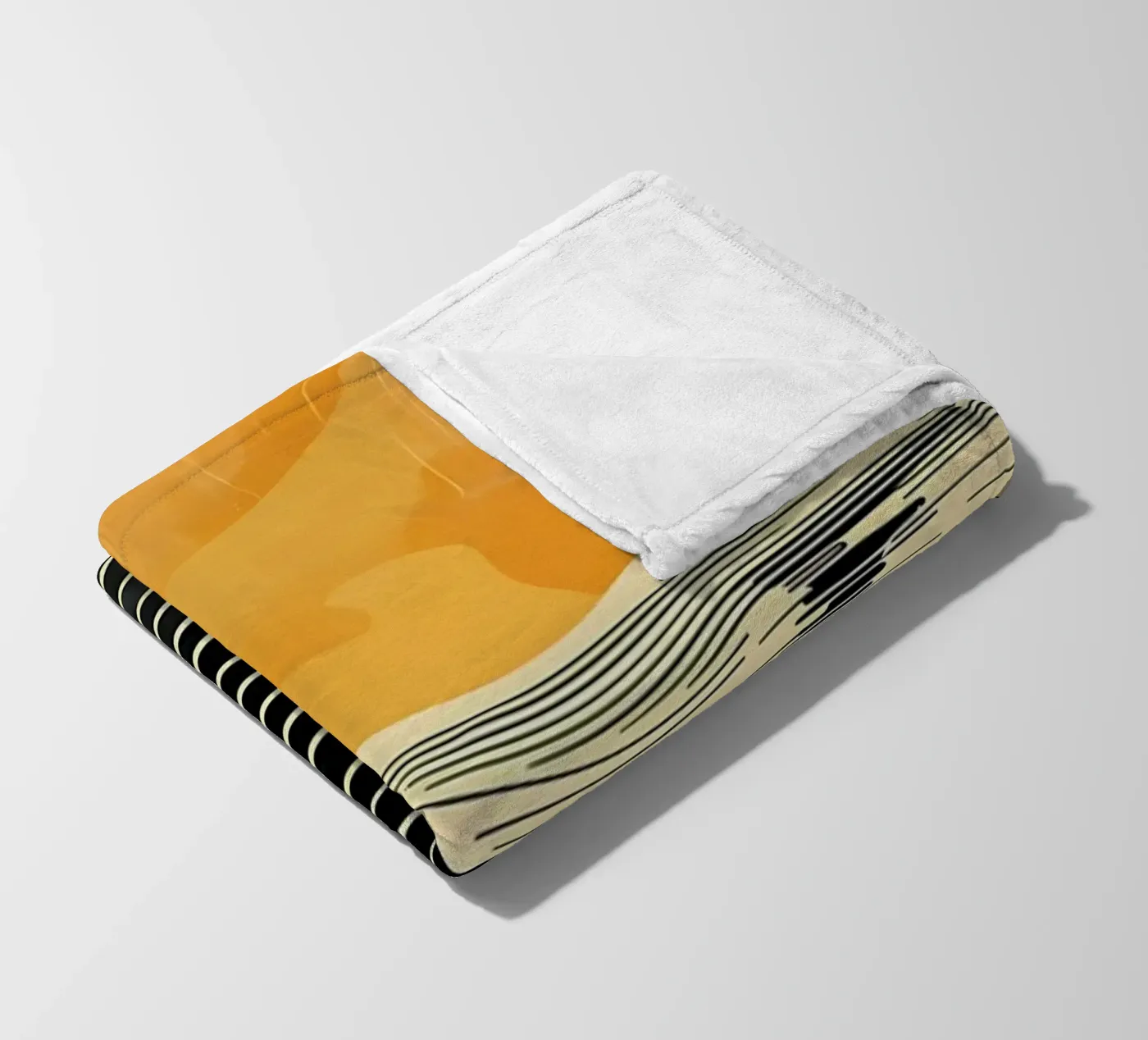 Sunset Waves fleece blanket by James M Coyle