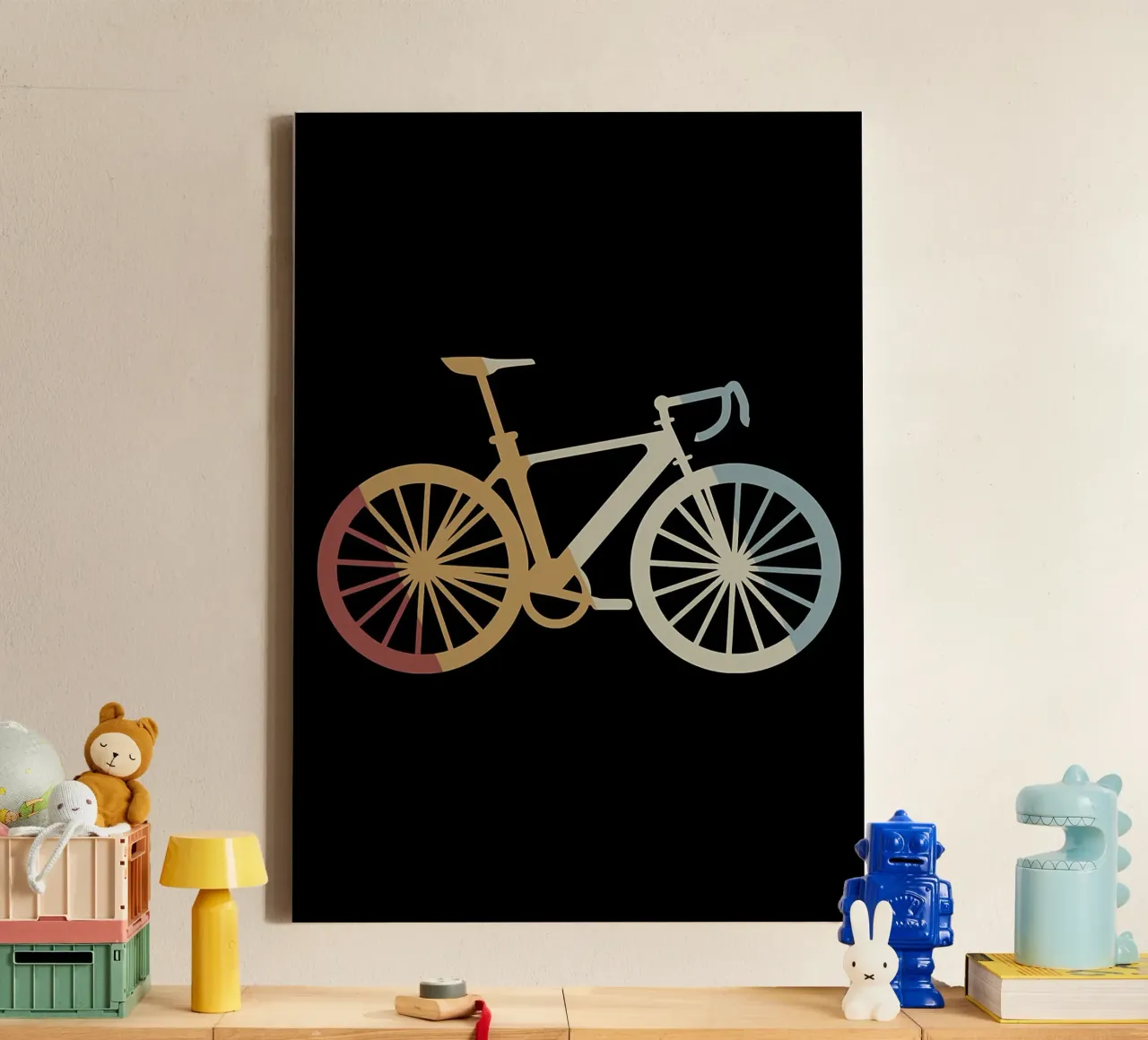 Vélo rétro vintage toile de Albert S Jacob