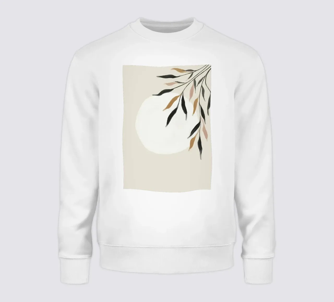 Japandi botanicals 2 sweatshirt by Rebecca Clark Wyrick