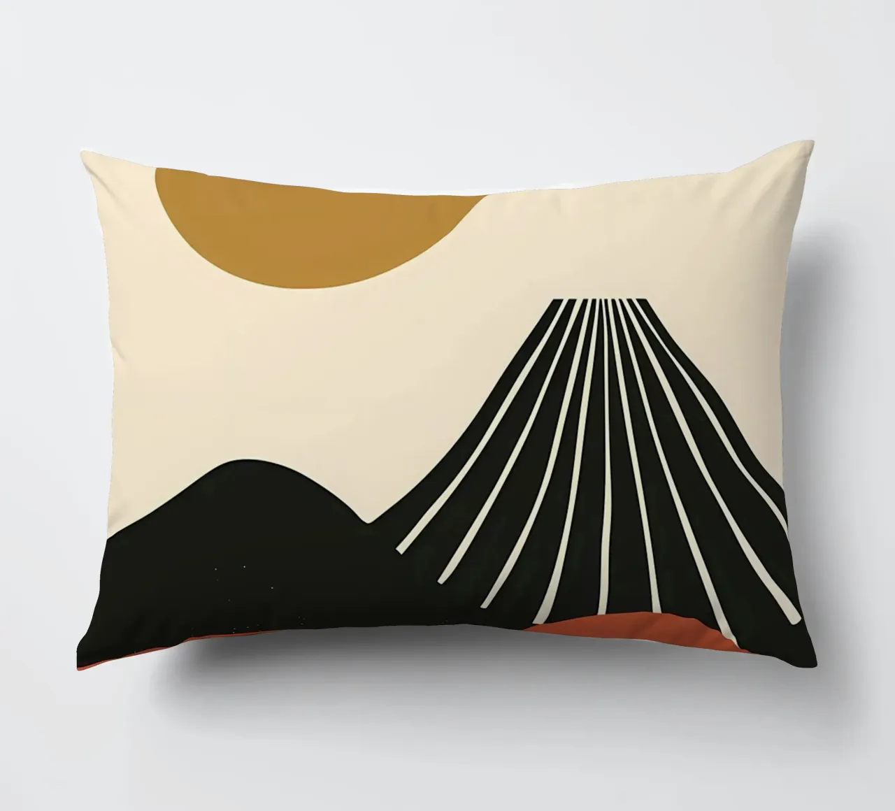 Abstract Fuji landschap kussen van James M Coyle