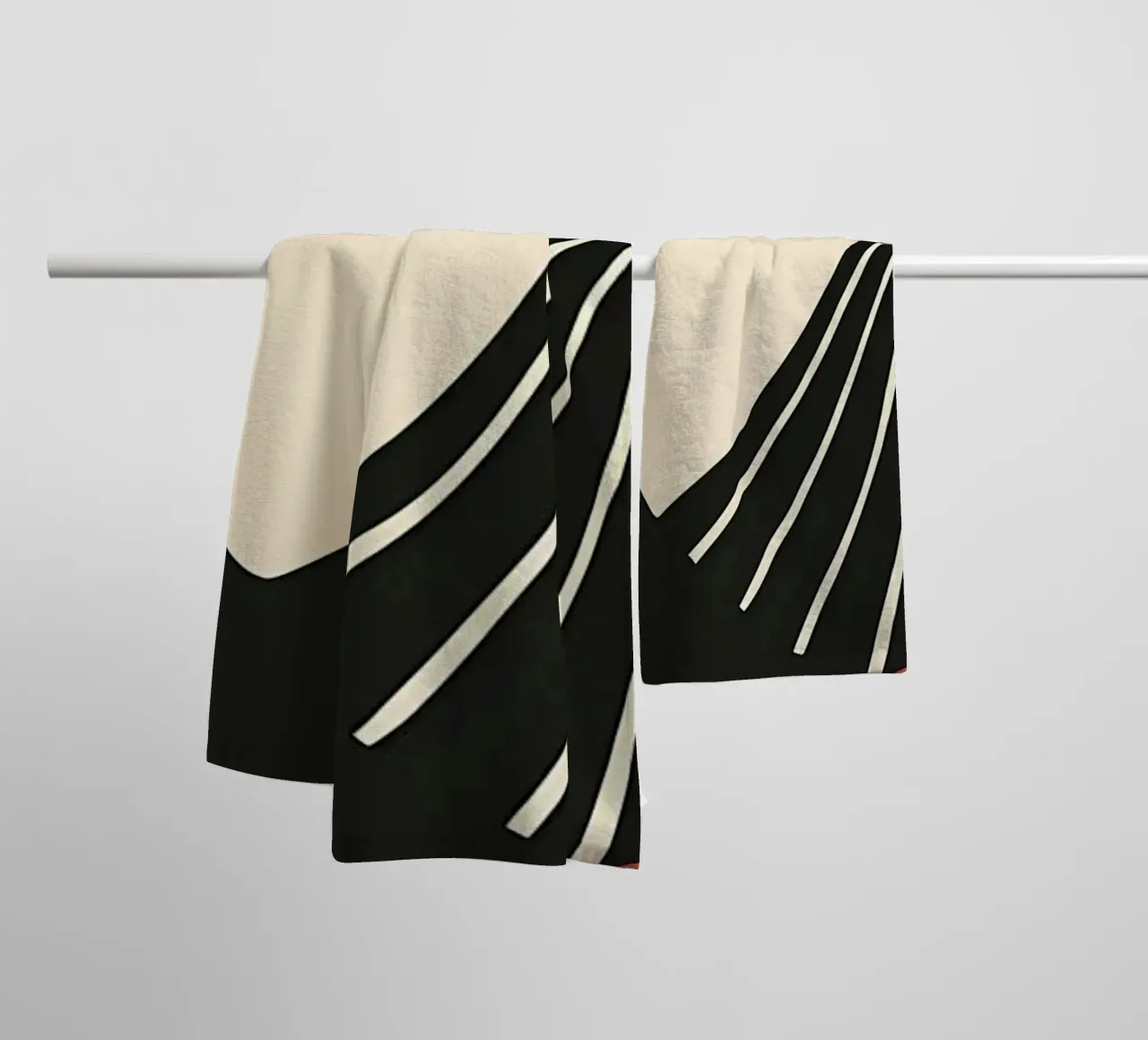 Abstract Fuji landschap badhanddoek van James M Coyle