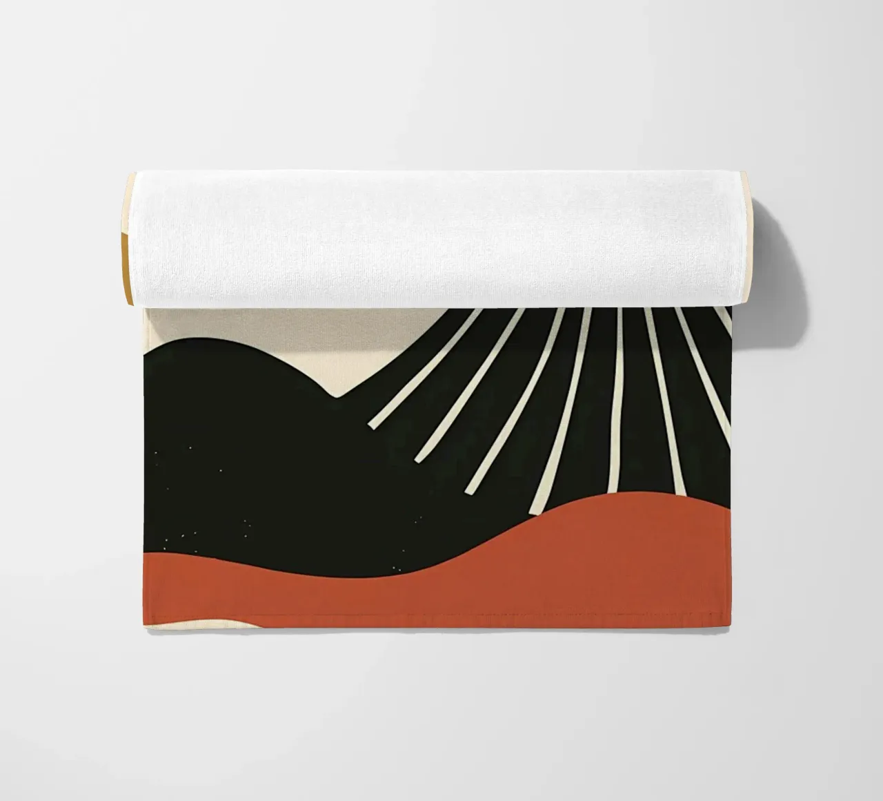 Paesaggio astratto del Fuji telo mare da James M Coyle