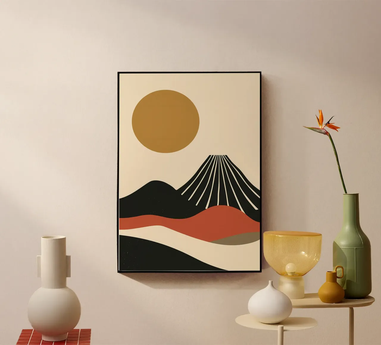 Paisaje abstracto Fuji metacrilato de James M Coyle