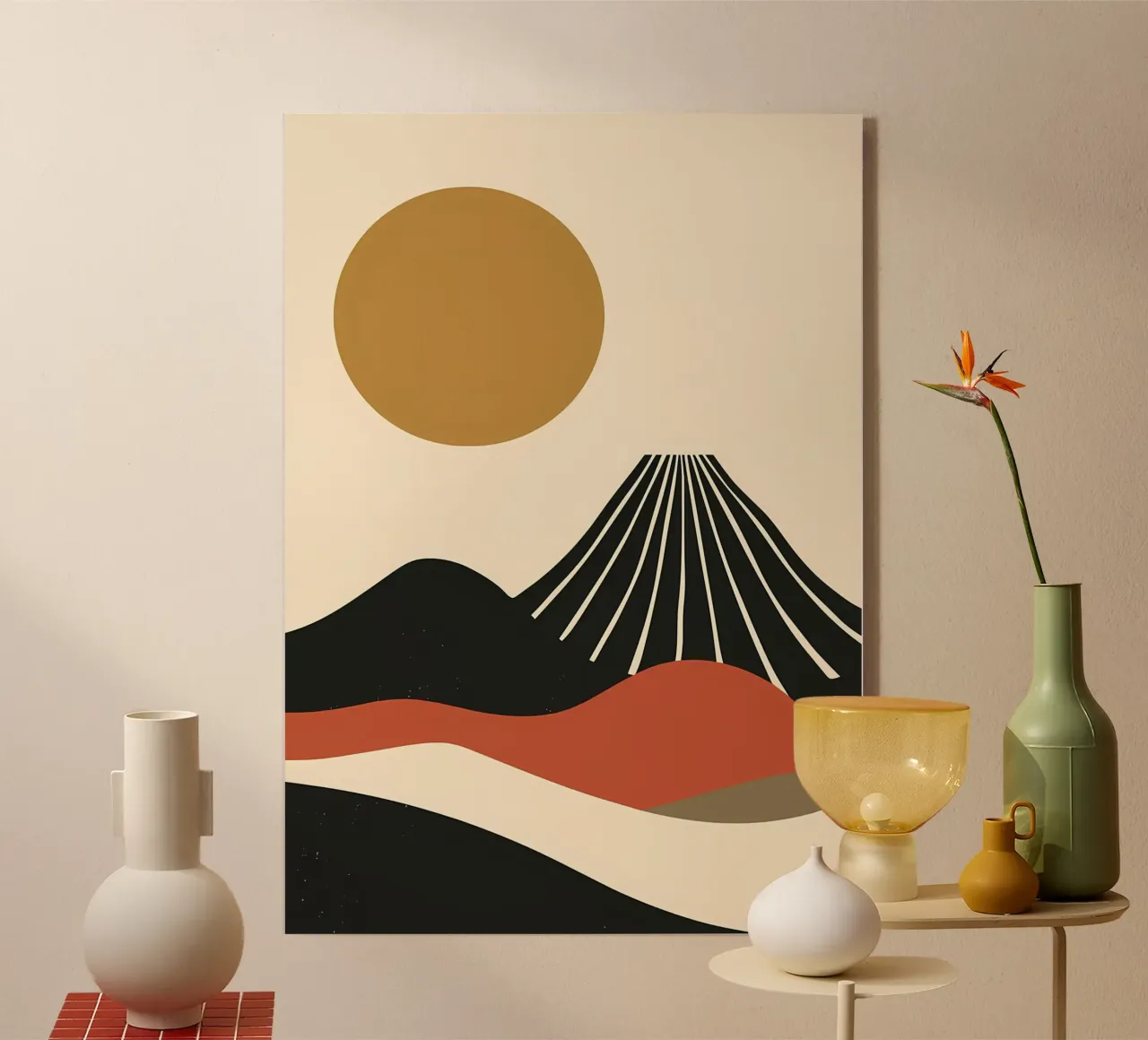 Paisaje abstracto Fuji metacrilato de James M Coyle