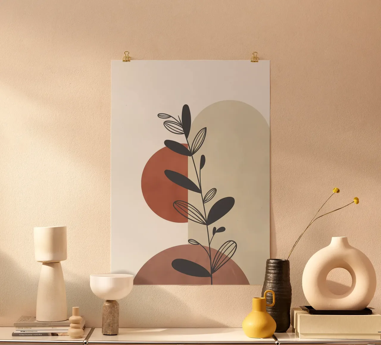 Modern botanisch kunstwerk hahnemühle van Rebecca Clark Wyrick