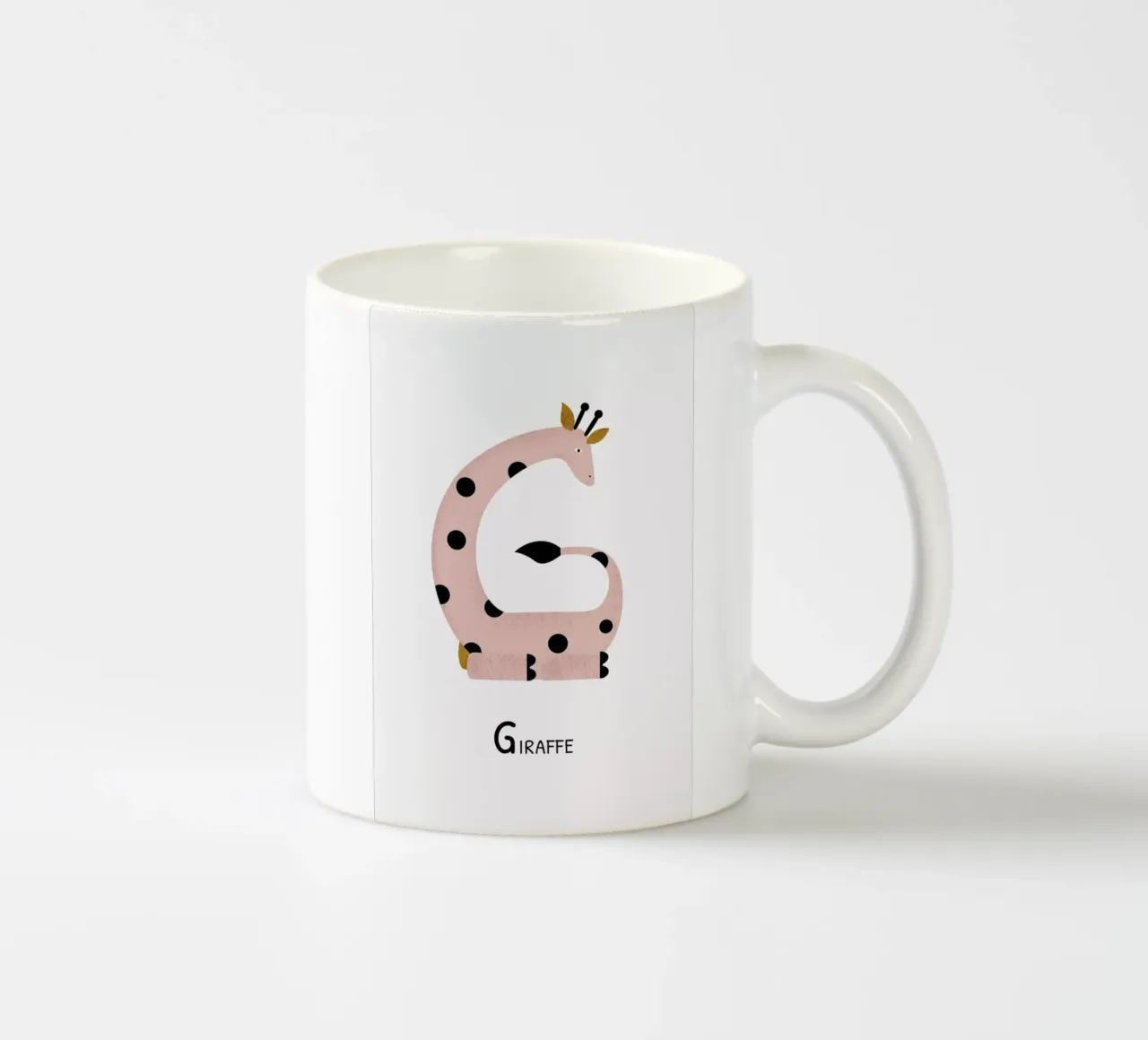 G for Giraffe tazza in ceramica da Little Flourishes