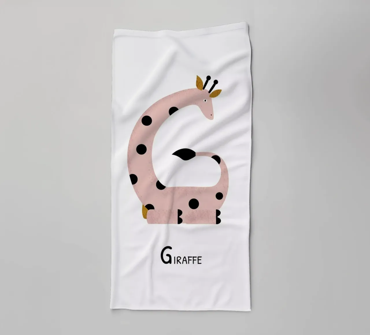 G for Giraffe asciugamano da bagno da Little Flourishes