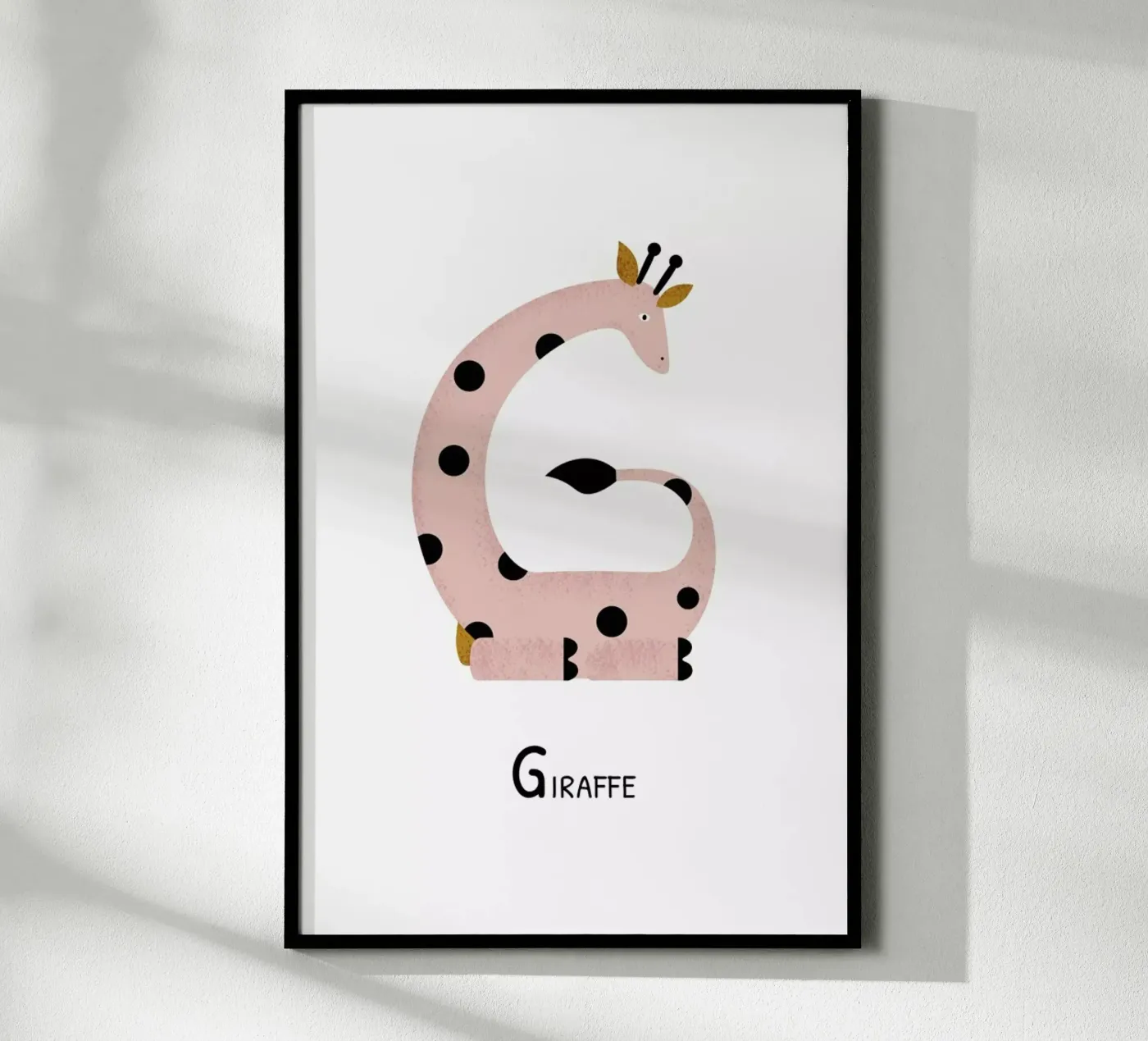 G for Giraffe poster da Little Flourishes