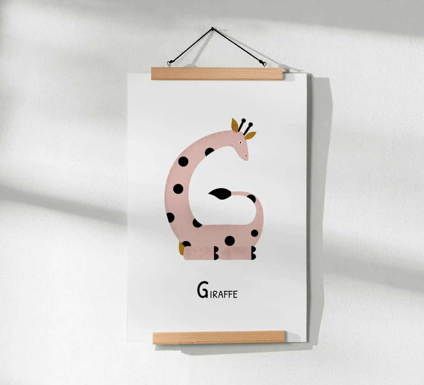 G for Giraffe poster da Little Flourishes