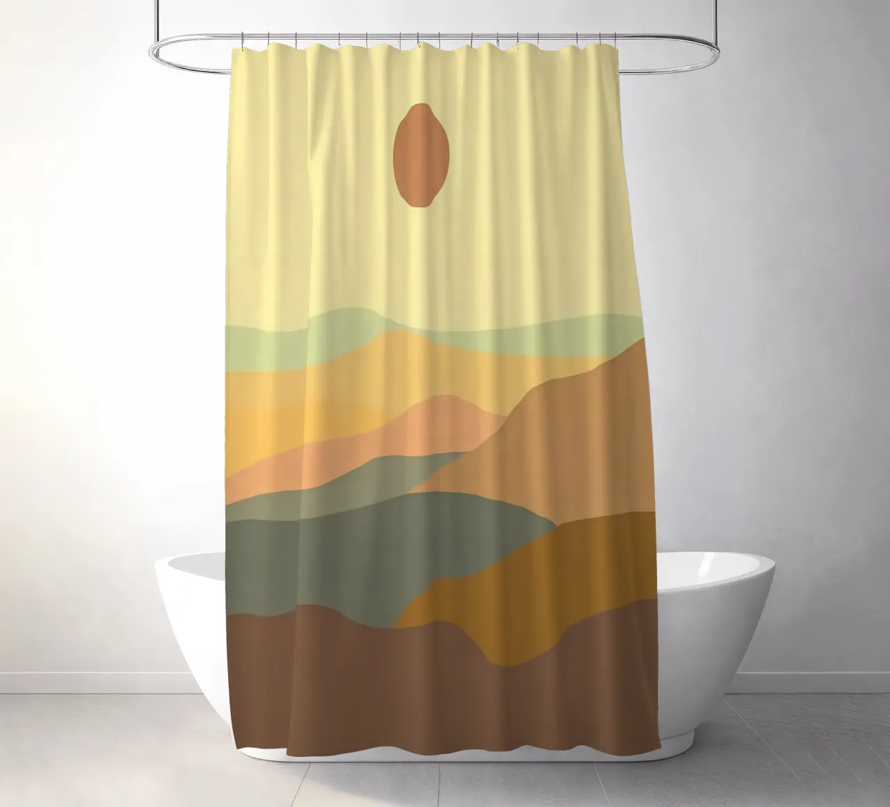 paysage boho3 rideau de douche de James M Coyle