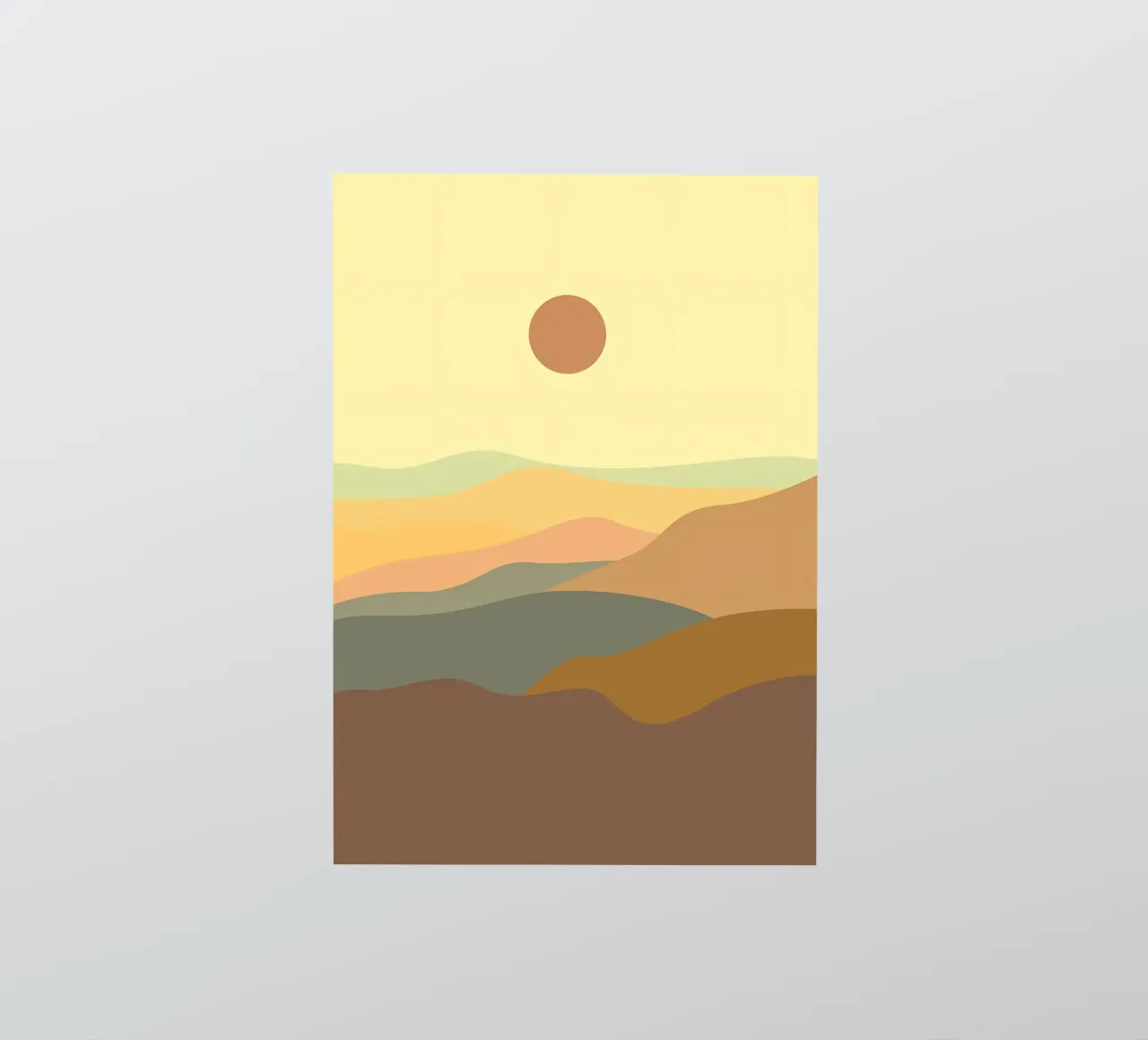 paysage boho3 autocollant de James M Coyle