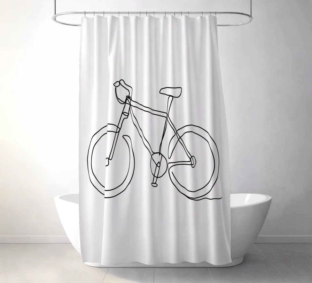 One Line MTB rideau de douche de Albert S Jacob