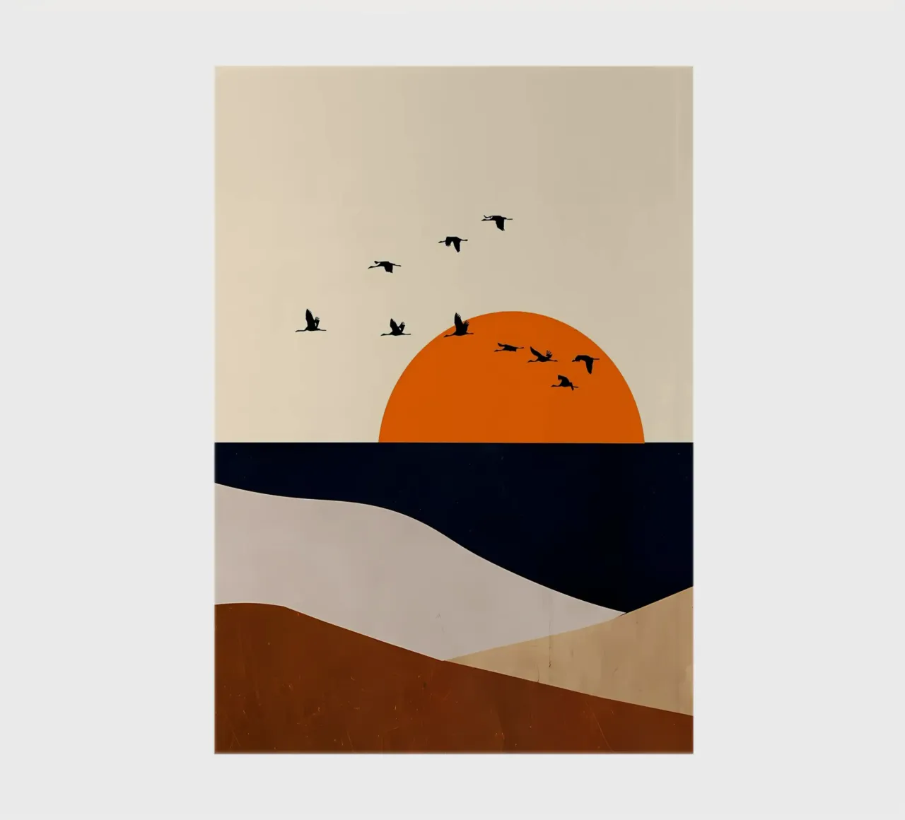 Abstract landschap 6 notitieboek van James M Coyle