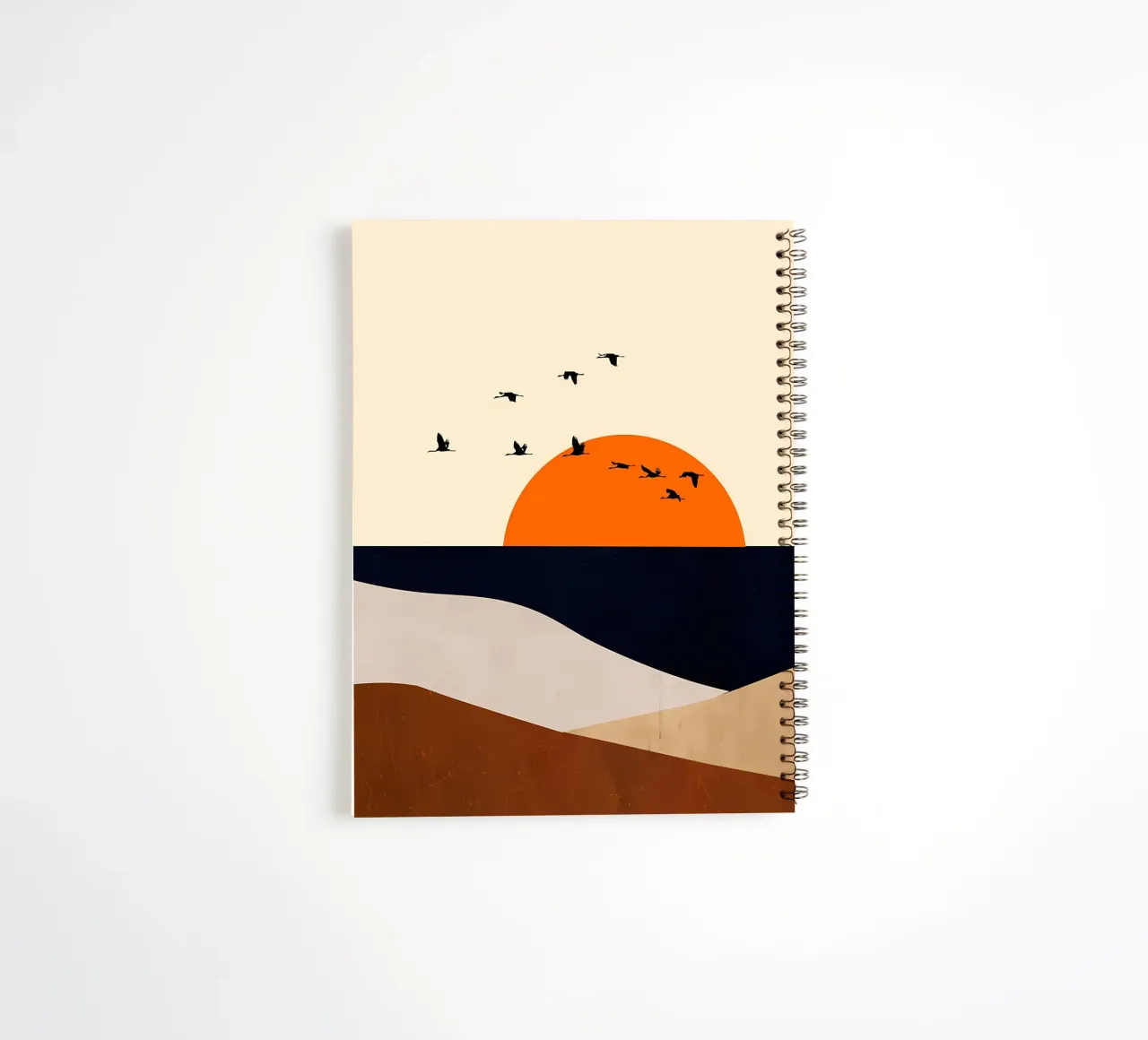 Paysage abstrait 6 carnet à spirale de James M Coyle