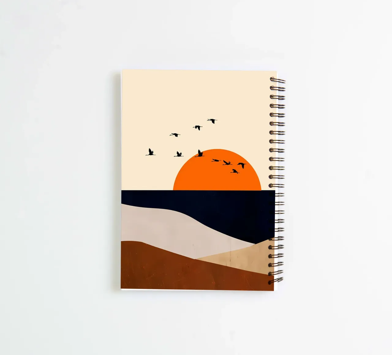 Paysage abstrait 6 carnet à spirale de James M Coyle