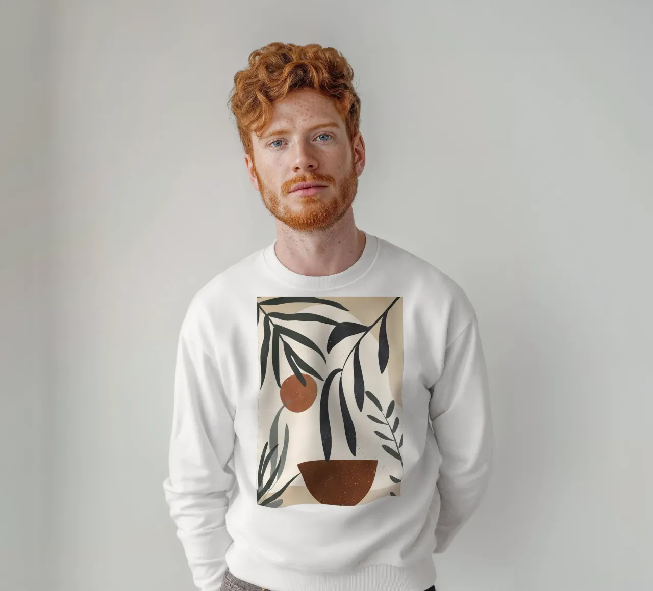 TROPICAL BOTANIC 47B sweatshirt by Rebecca Clark Wyrick