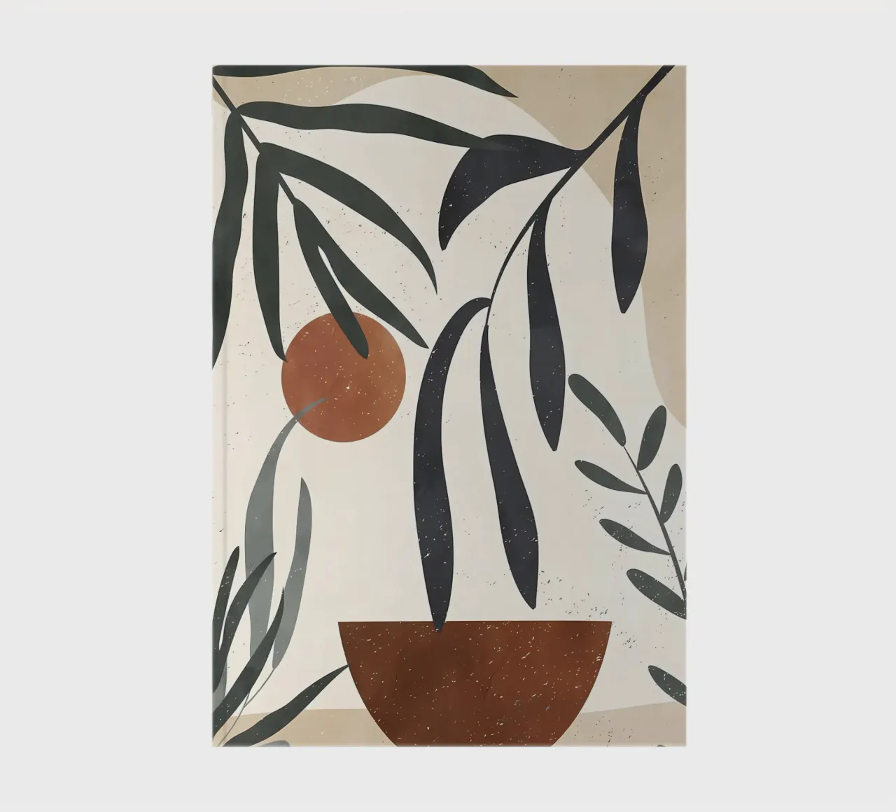 TROPICAL BOTANIC 47B notebook by Rebecca Clark Wyrick