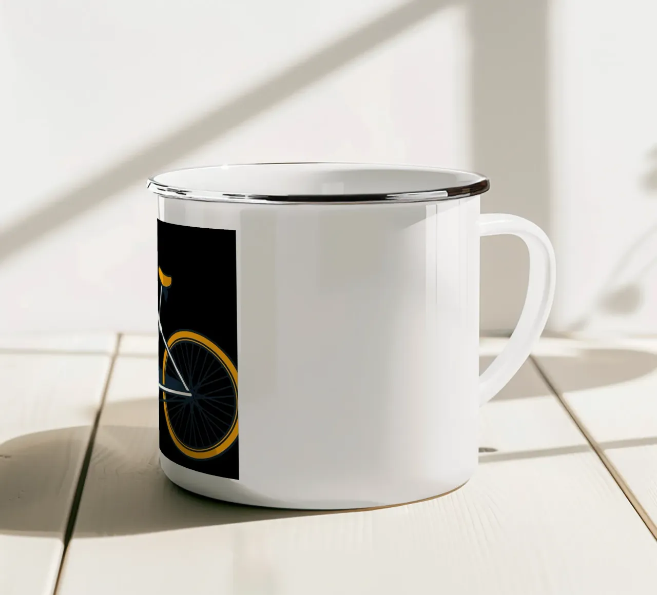 Vélo VTT Route mug en émail de Albert S Jacob