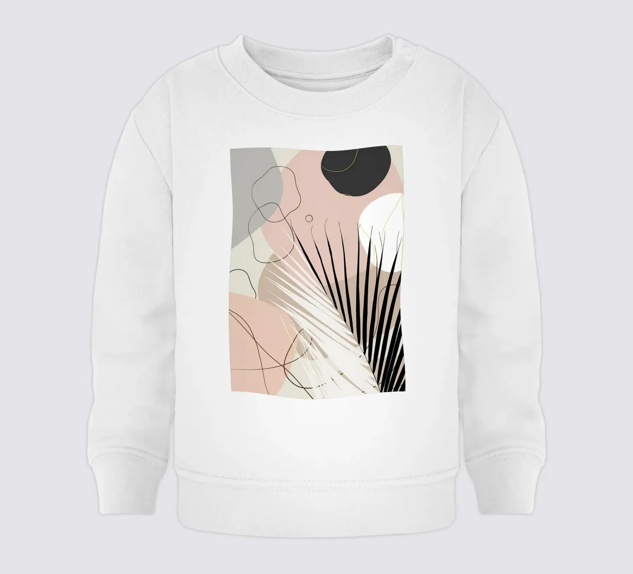 Minimo Yin Yang Palm 1 felpa neonato da Rebecca Clark Wyrick