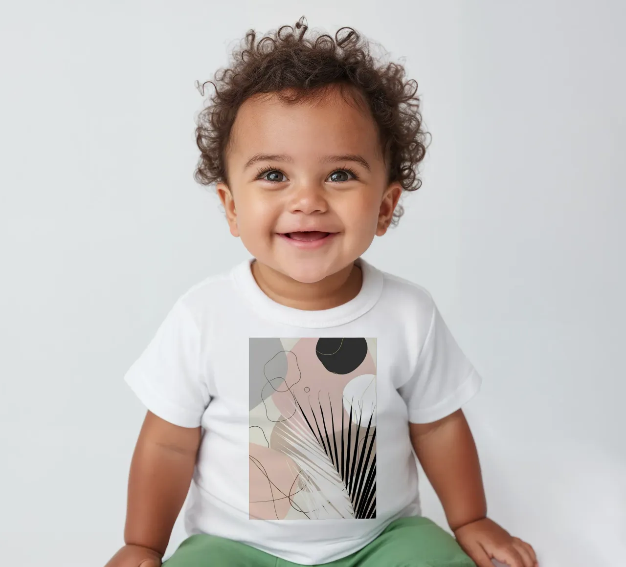 Minimo Yin Yang Palm 1 maglietta neonato da Rebecca Clark Wyrick