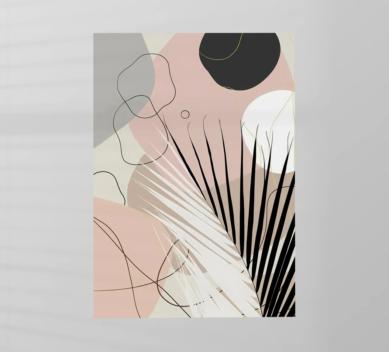 Minimo Yin Yang Palm 1 pellicola backlit da Rebecca Clark Wyrick