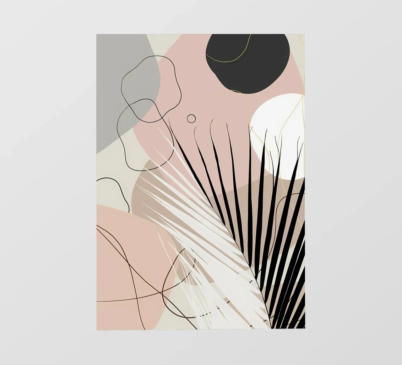 Minimo Yin Yang Palm 1 telo in pvc da Rebecca Clark Wyrick