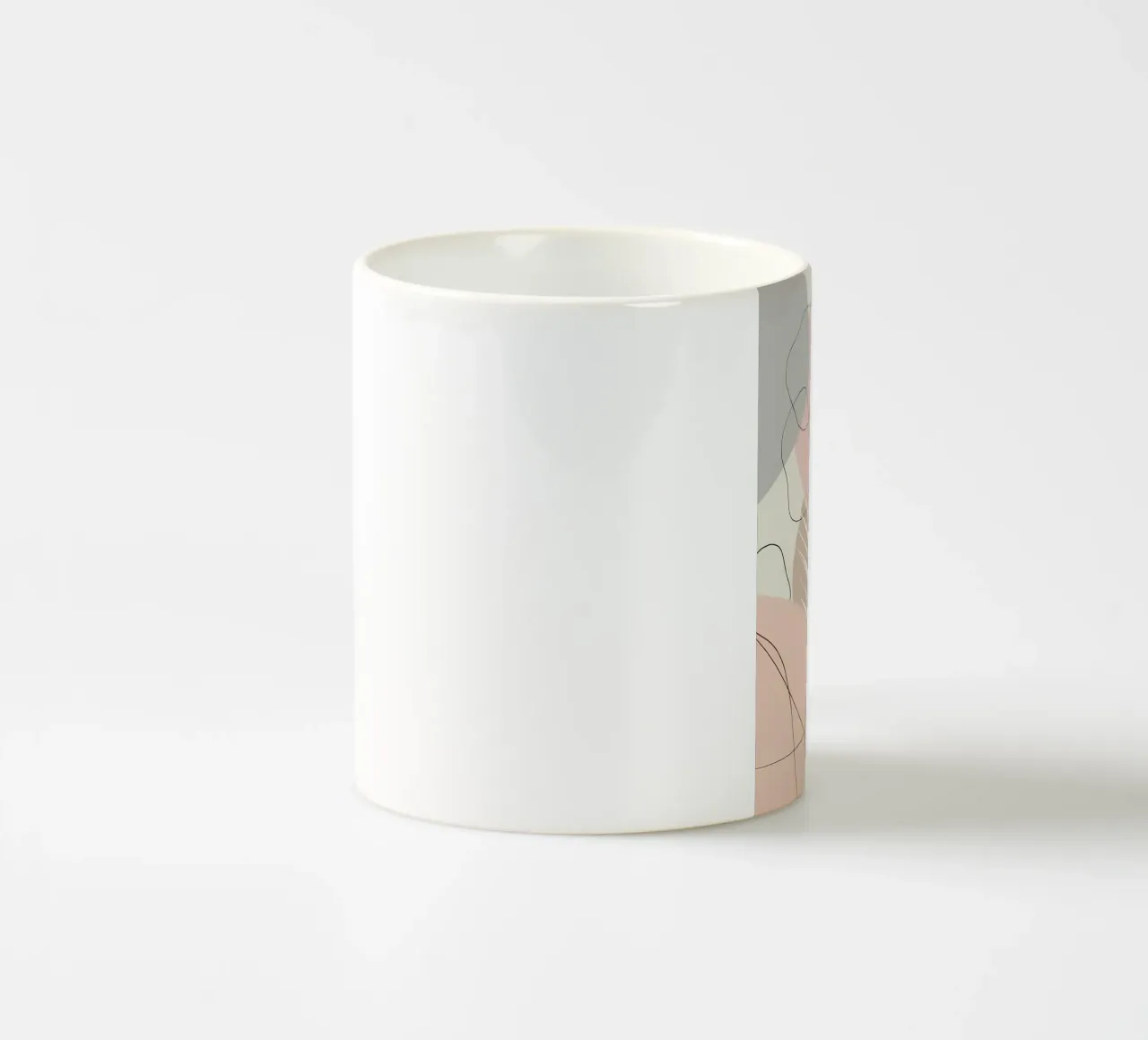 Minimo Yin Yang Palm 1 tazza in ceramica da Rebecca Clark Wyrick