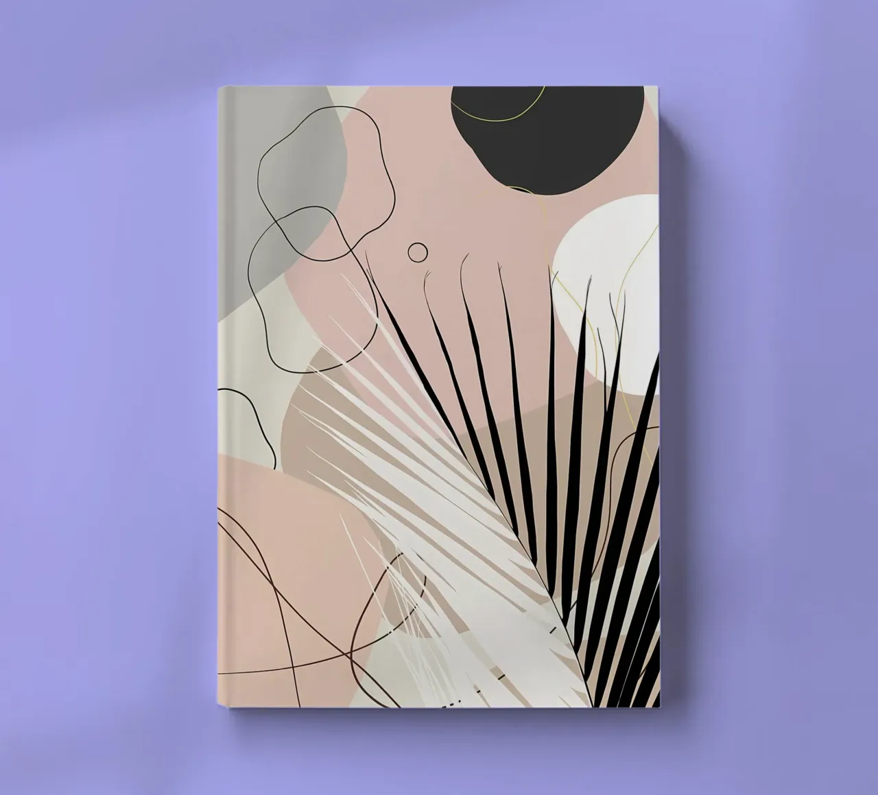 Minimum Yin Yang Palm 1 notebook by Rebecca Clark Wyrick