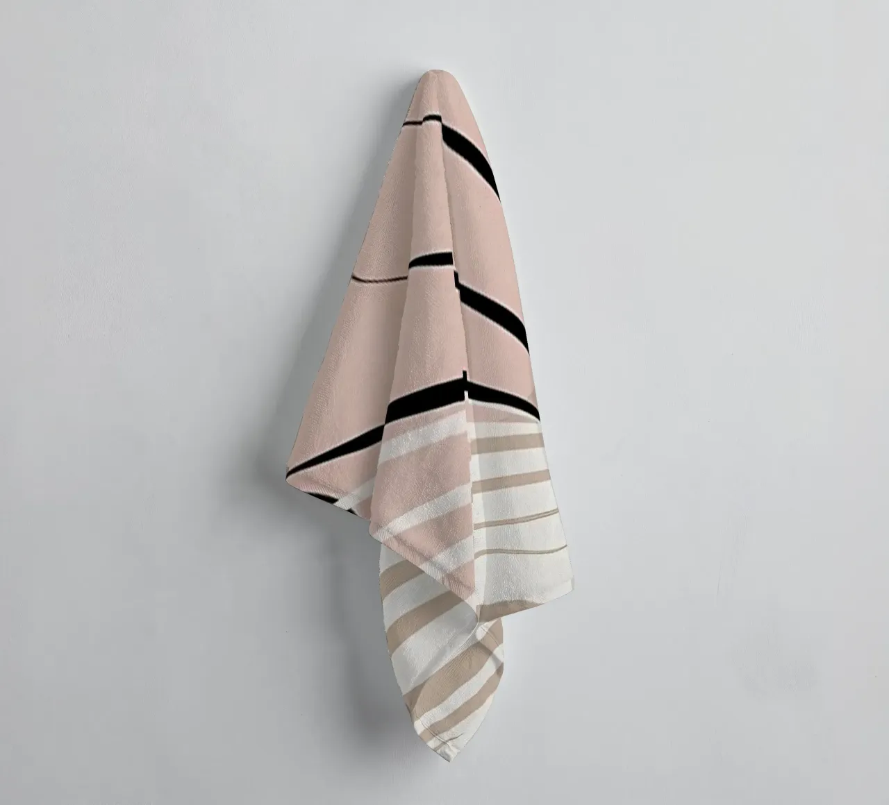 Minimum Yin Yang Palm 1 towel by Rebecca Clark Wyrick