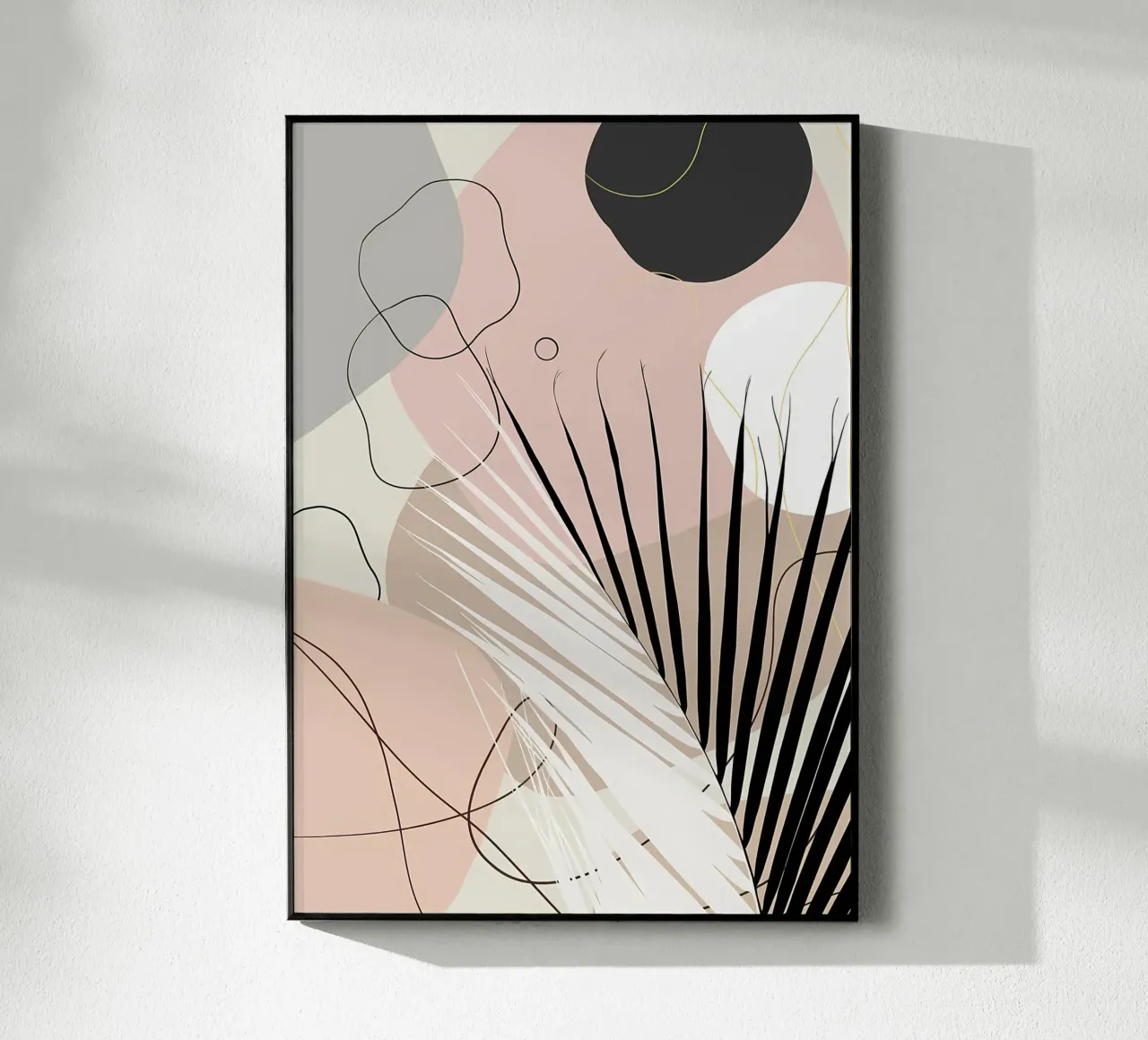 Minimo Yin Yang Palm 1 plexiglass da Rebecca Clark Wyrick