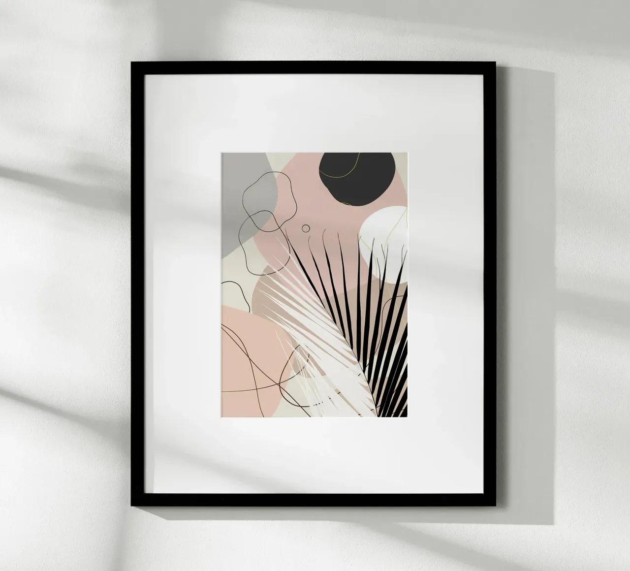Minimo Yin Yang Palm 1 carta hahnemühle da Rebecca Clark Wyrick