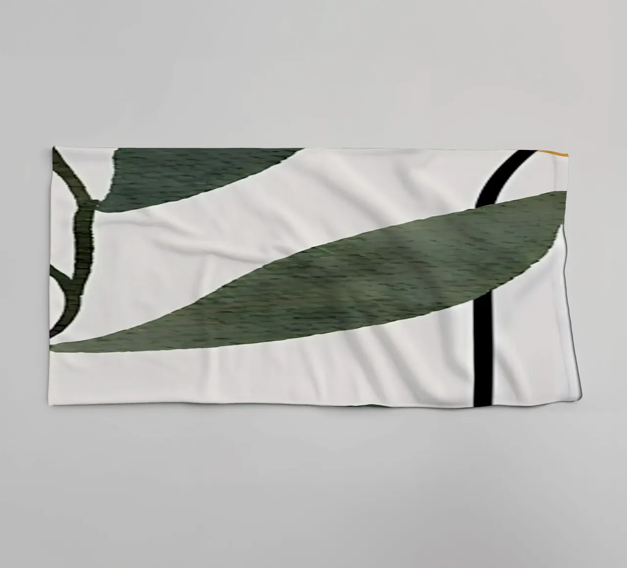 Abstract Botanical Art towel by Rebecca Clark Wyrick