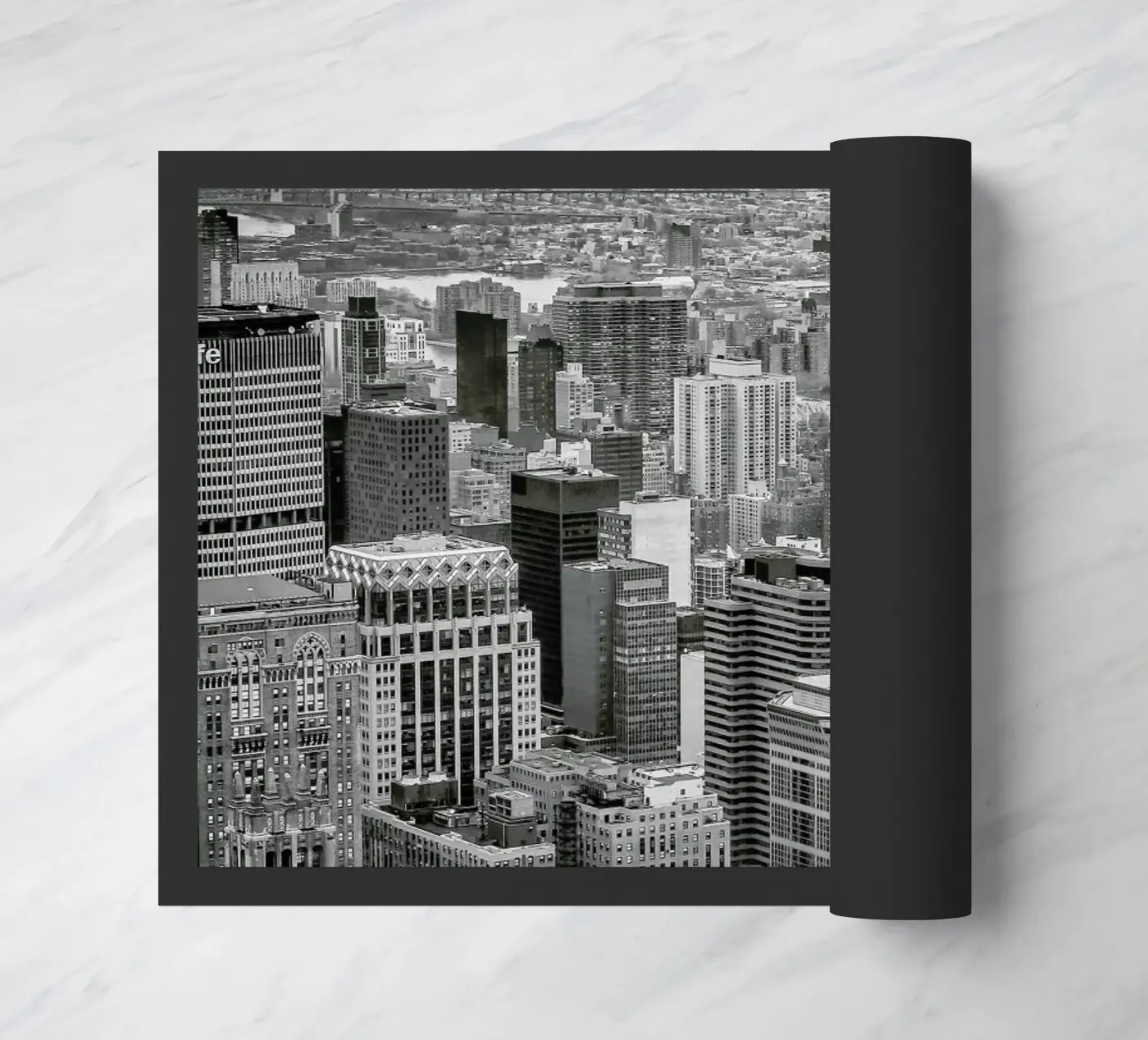 Skyline doormat by JaySan Studio